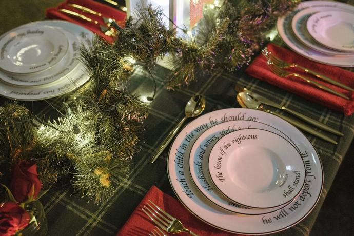 Feed on the Word Dinnerware - Scripture Graced Dinnerware