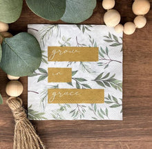 Load image into Gallery viewer, Grow in Grace Paper Cocktail Napkins
