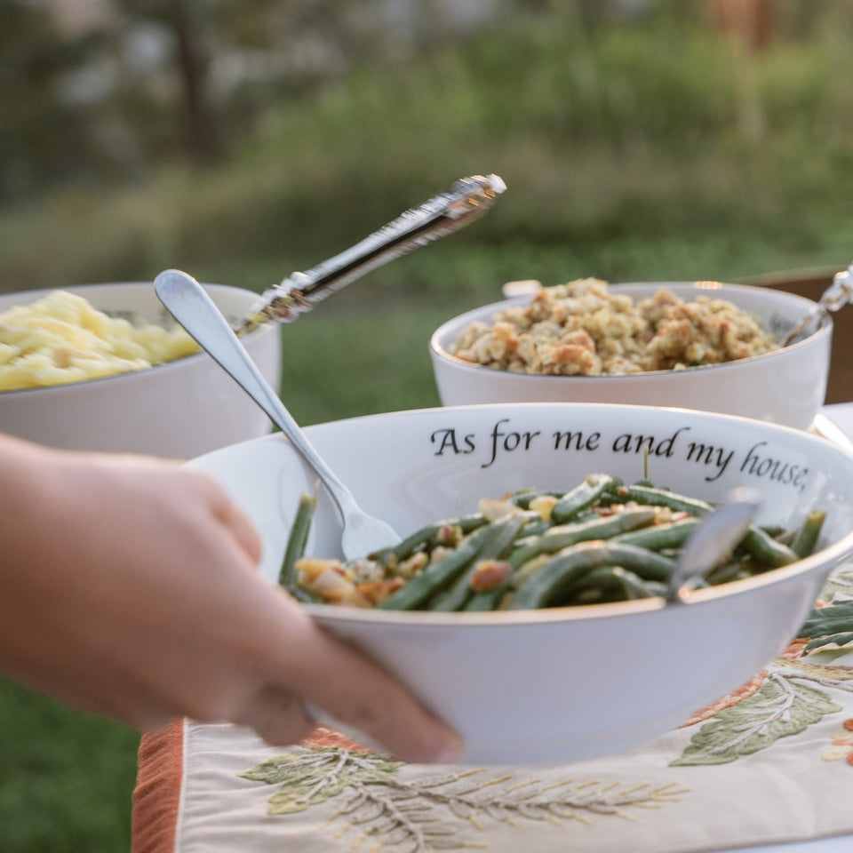 Feed on the Word Dinnerware - Scripture Graced Dinnerware