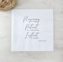 Load image into Gallery viewer, Rejoicing in Hope Paper Napkins
