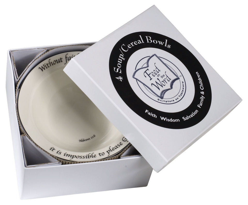 Feed on the Word Dinnerware - Scripture Graced Dinnerware