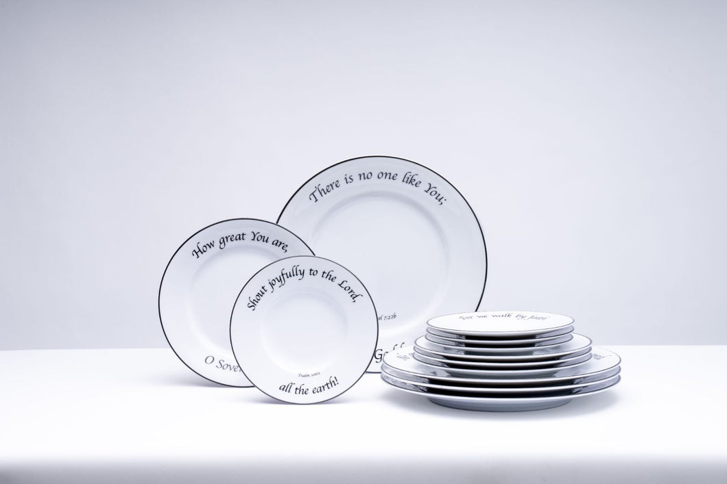 Feed on the Word Dinnerware - Scripture Graced Dinnerware